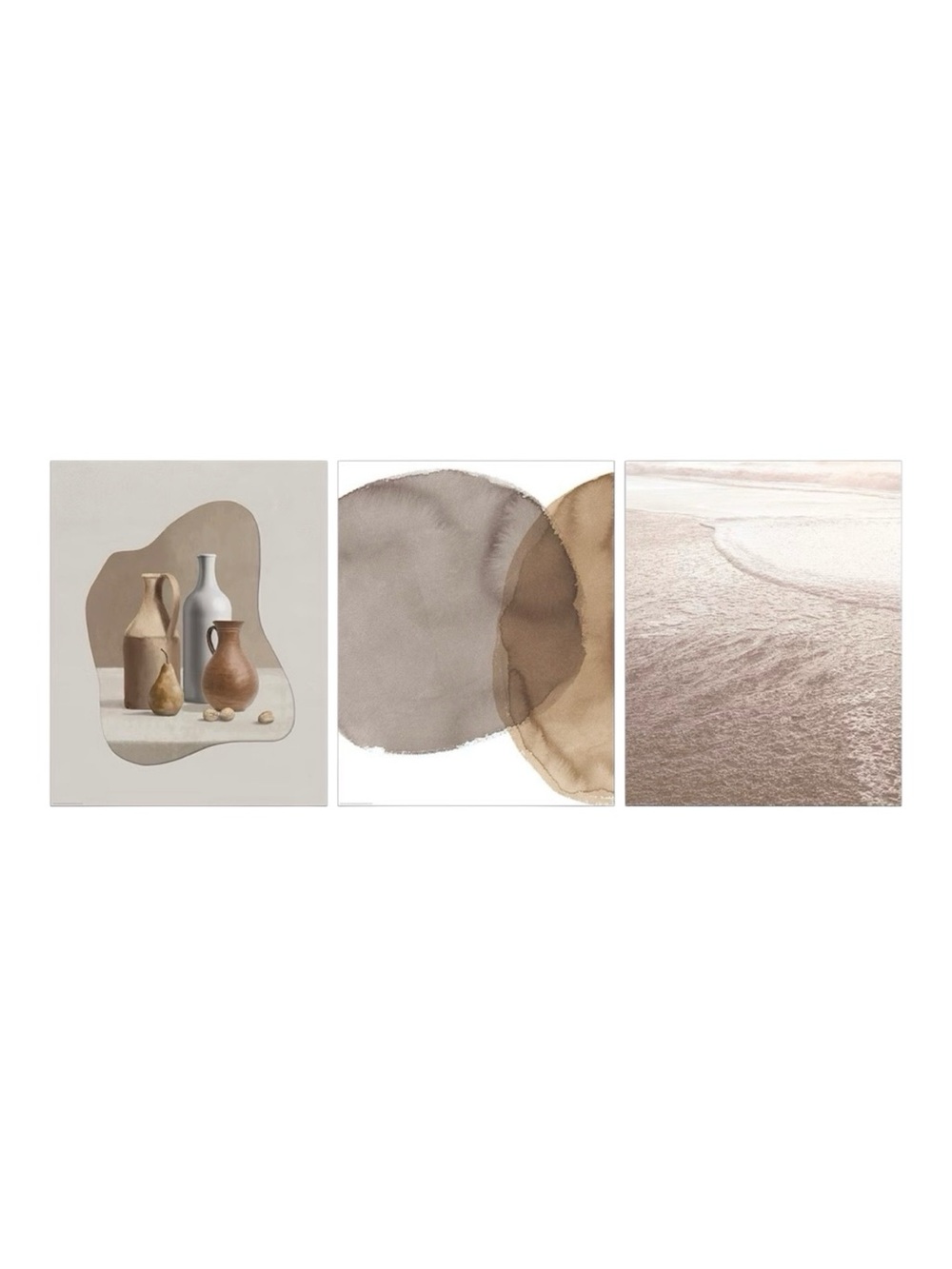 IKEA BILD Poster, organic shapes, 16 ¼x20 " (3- PACK) NEW